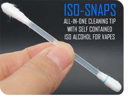 ISO-Snaps ISO Alcohol Filled Cotton Buds for cleaning Vapes NZ