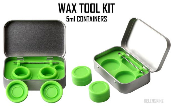 WAX DAB non-stick silicone dab containers in tin NZ