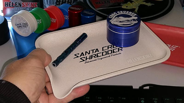 White Santa Cruz Shredder Hemp Grinding Tray NZ