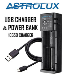 Astrolux MC01 2 in1 USB 18650 Battery Charger & Power Bank NZ