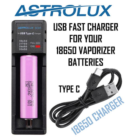 Astrolux SC01 Type-C Quick Charge USB 18650 Battery Charger