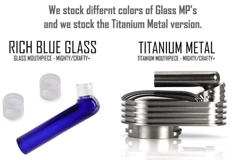 Glass & Titanium Mouthpieces Mighty Crafty Vapes NZ