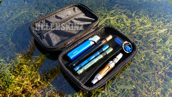 Large Hemp Shield Zipper Case with Lighter and Pens NZ