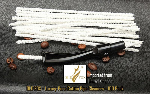 OLD FOX Luxury Pure Cotton Pipe Cleaners NZ - 100 Pack