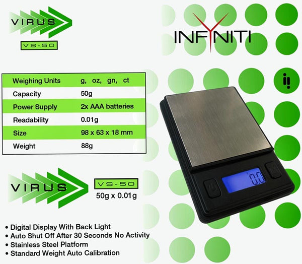 Infynity Pocket Scales 50g NZ