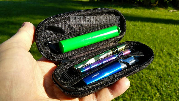 Carry Herb in your Small Hemp Shield Zipper Case NZ