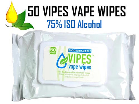 VIPES Biodegradable Herbal Vape Cleaning Wipes NZ