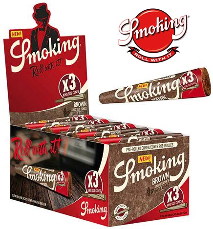 Smoking Brown King Size Paper Cone 3 Pack NZ