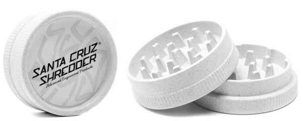 White Santa Cruz Shredder Biodegradable Hemp Grinder NZ