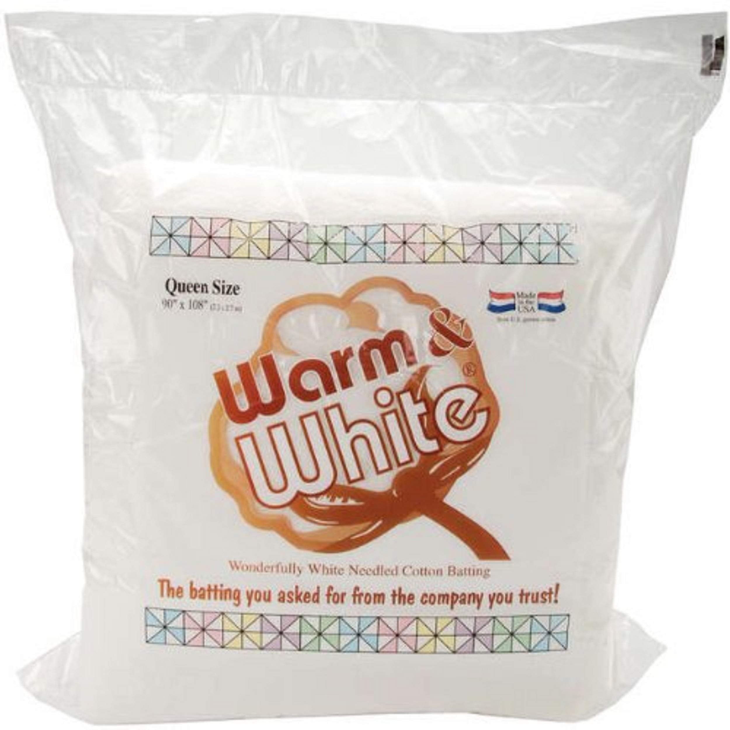 Warm Company 45-Inch by 60-Inch Warm and White Cotton Batting, Crib Size