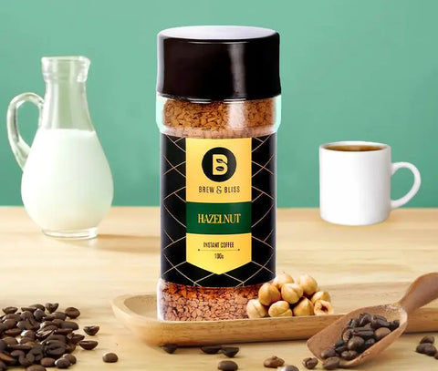 Brew and Bliss Hazelnut Instant Coffee