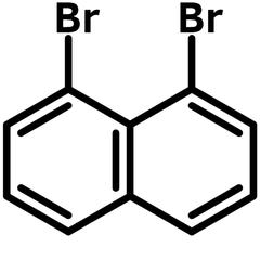 1,8-Dibromonaphthalene chemical structure, CAS 17135-74-9