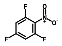 2,4,6-Trifluoronitrobenzene chemical structure, CAS 315-14-0