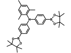 2,4,6-Trimethyl-N,N-bis(4-(4,4,5,5-tetramethyl-1,3,2-dioxaborolan-2-yl)phenyl)aniline chemical structure, 1282616-14-1