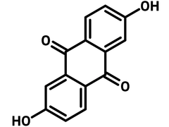 2,6-dihydroxyanthraquinone chemical strucutre, 84-60-6