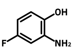2-Amino-4-fluorophenol chemical structure, CAS 399-97-3