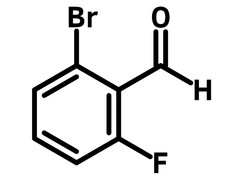 2-Bromo-6-fluorobenzaldehyde chemical structure, CAS 360575-28-6