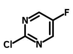 2-Chloro-5-fluoropyrimidine chemical structure, CAS 62802-42-0