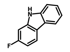 2-Fluoro-9H-carbazole chemical structure, CAS 391-53-7