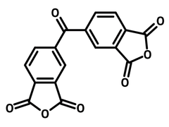3,3',4,4'-Benzophenonetetracarboxylic dianhydride (BTDA) chemical structure, CAS 2421-28-5