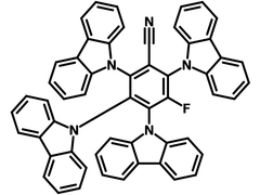 4CZFCN, 2,3,4,6-Tetra(9H-carbazol-9-yl)-5-fluorobenzonitrile, 1819362-10-1