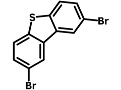 2,8-Dibromodibenzothiophene chemical structure, CAS 31574-87-5