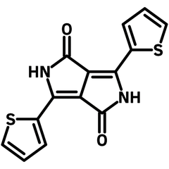 6,6′-2,5-Dihydro-3,6-di-2-thienyl-pyrrolo[3,4-c]pyrrole-1,4-dione chemical structure, CAS 850583-75-4