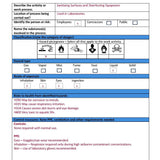 COSHH form template
