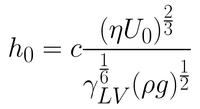 Landau-Levich Equation