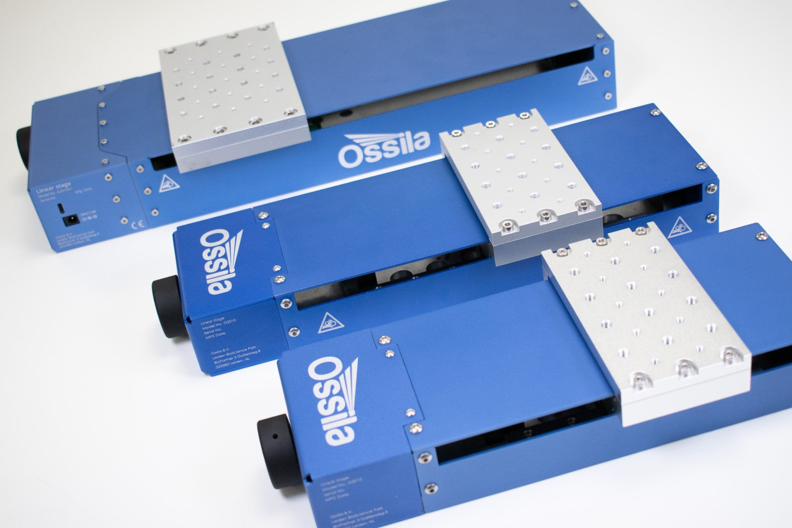 Ossila linear stages Size Range