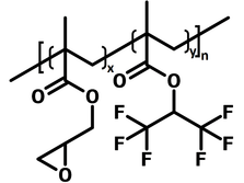 Poly(1,1,1,3,3,3-hexafluoroisopropyl methacrylate-co-glycidyl methacrylate) chemical structure, HFIPMA