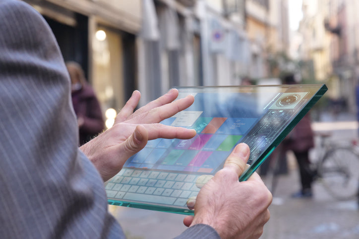 Transparent OLED tablet