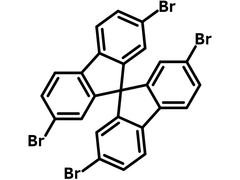 2,2′,7,7′-Tetrabromo-9,9′-spirobifluorene chemical structure, 128055-74-3
