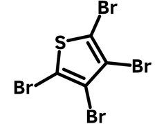Tetrabromothiophene chemical structure, CAS 3958-03-0