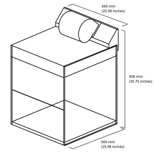 Vertical Laminar Flow Hood Wireframe