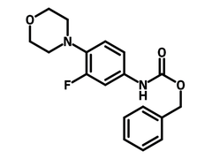 Benzyl (3-Fluoro-4-morpholinophenyl)carbamate chemical structure, CAS 168828-81-7