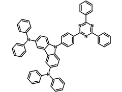 DACT-II, 1613074-59-1 chemical structure, 9- [4-(4,6-diphenyl-1,3,5-triazin-2-yl) phenyl]-N3, N3, N6, N6-tetraphenyl-9H-carbazole-3,6-diamine