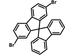 2,7-Dibromo-9,9′-spirobifluorene chemical structure, CAS 171408-84-7