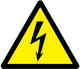 Electrical shock warning symbol