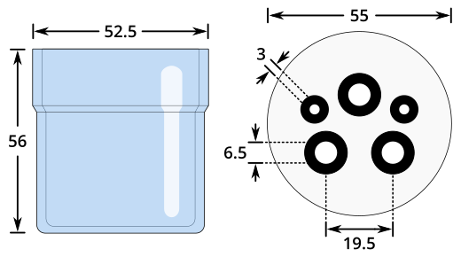 Standard electrochemical cell diagram