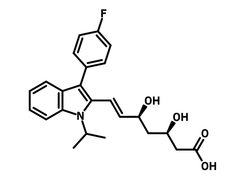 Chemical structure of Fluvastatin