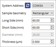 Basic settings menu