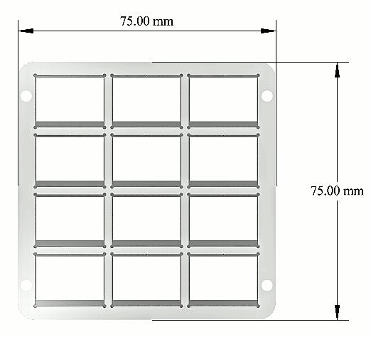 High density twelve substrate evaporation stack (technical drawing)