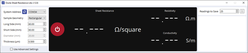 Sheet Resistance Lite Software