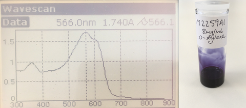 pbdb-tf-t1 uv-vis absorption in film, solubility in o-xylene