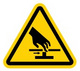 Pinch points warning symbol