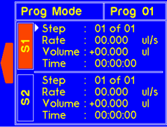 Program mode - selecting presaved programs