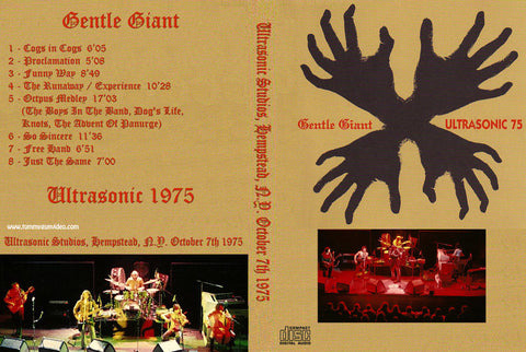 Preciso Aturdir laberinto Gentle Giant - Ultrasonic Studios, October 7, 1975 CD – Tommygun Video