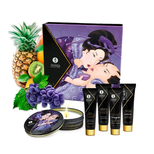 to go günstig Kaufen-Shunga - Geisha's Secret Kit Exotic Fruits. Shunga - Geisha's Secret Kit Exotic Fruits <![CDATA[Perfect for romantic getaways. This collection of mini products contains all the secrets to ignite your moments of sensuality. Makes a great gift or a good way