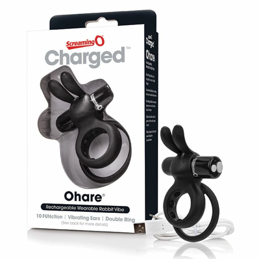 unkraut,Double günstig Kaufen-The Screaming O - Charged Ohare Black. The Screaming O - Charged Ohare Black <![CDATA[Transform your partner into your favorite rabbit vibe with the Charged Ohare, a unique rechargeable double cock ring shaped like the iconic sex toy enjoyed and adored by
